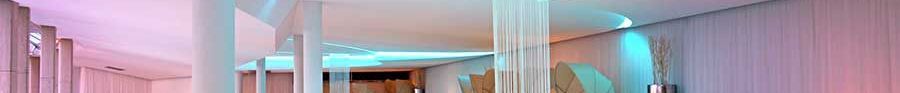 Colourful acoustic ceiling