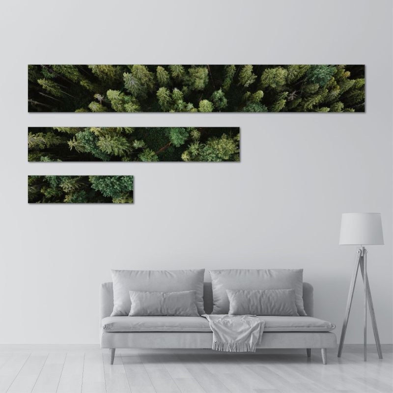 Horizontal slimline edge-lit fabric lightbox, 30mm depth 